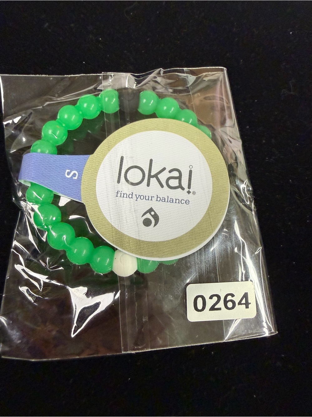 Lokai Kids Green Beaded Balance Bracelet with White Accent